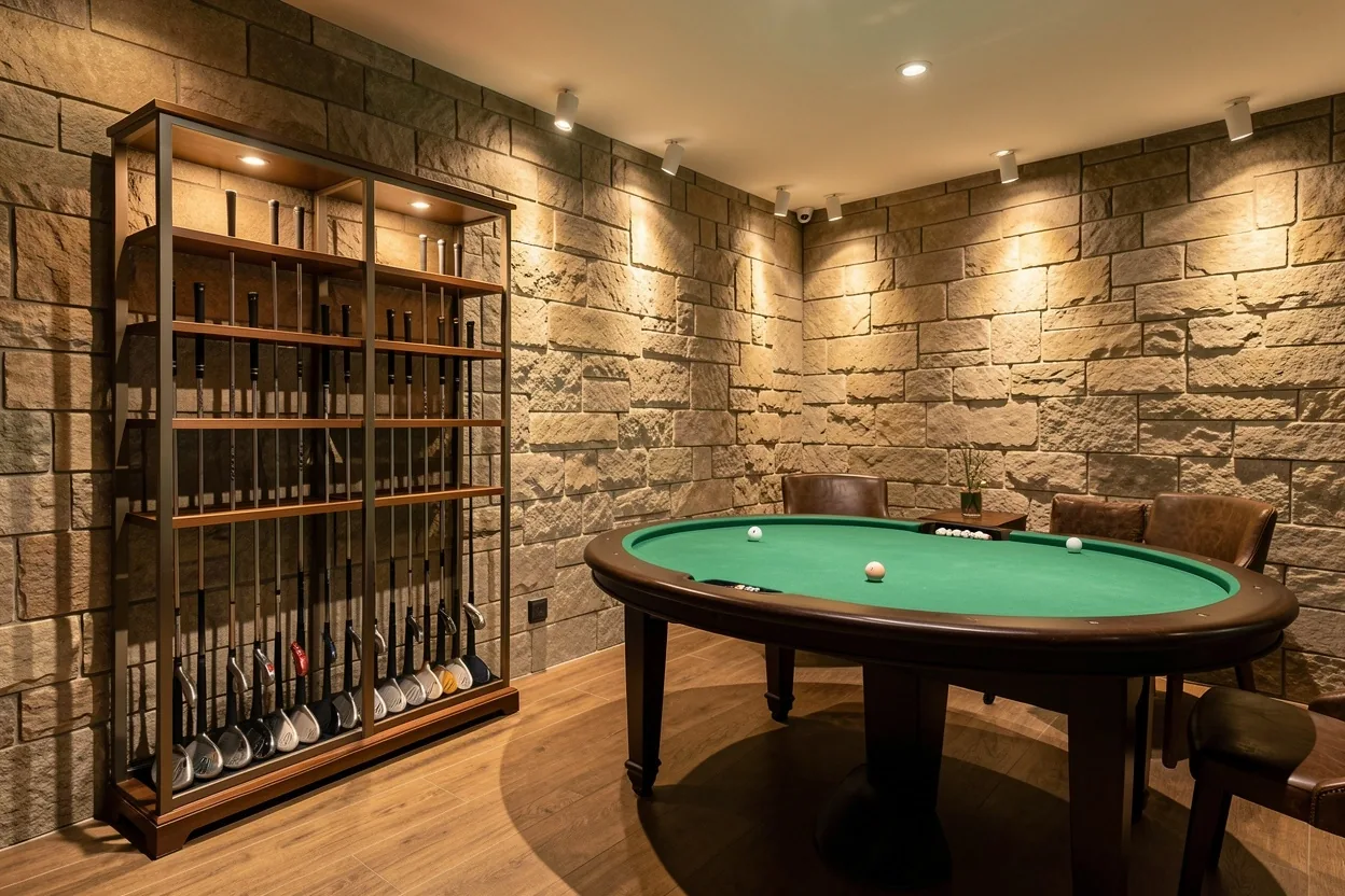 La double expertise Le Montelle : simulateur de golf et salon de poker