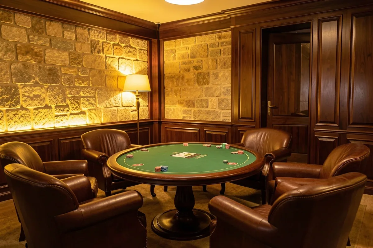 Salon de poker lounge privé Le Montelle